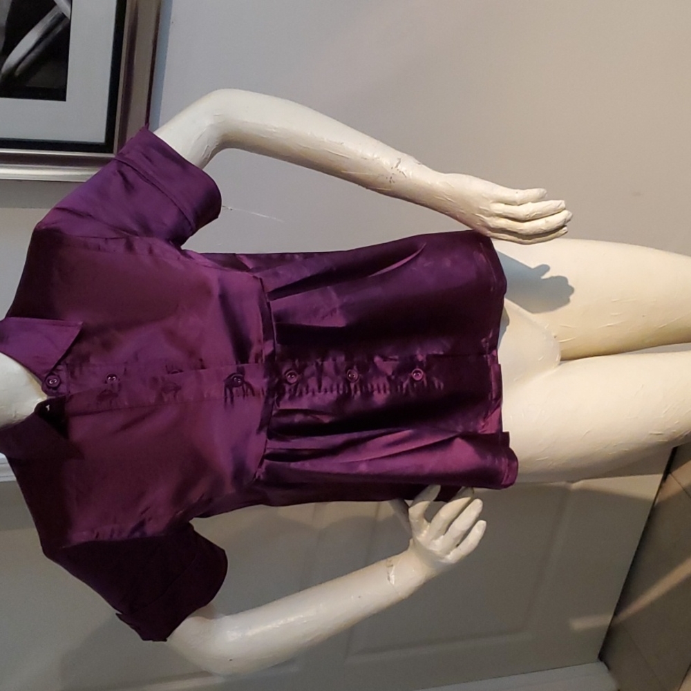 AZIZ SATIN BLOUSE SIZE SMALL
